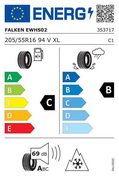 Pneumatiky Falken EUROWINTER HS02 145/65 R15 72T