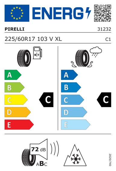 4x RODAS 17 Inverno RENAULT KOLEOS I HY Pirelli 225/60 R17