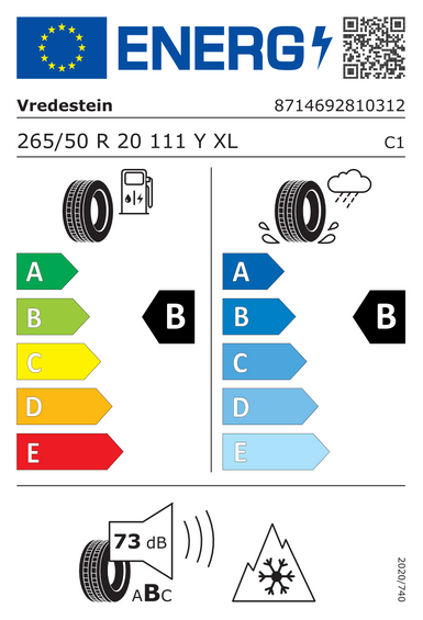 Neumáticos Vredestein Quatrac Pro+ XL FSL 265/50 R20 111Y