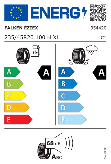 Pneumatiky Falken e. ZIEX XL MFS R0 235/45 R20 100H