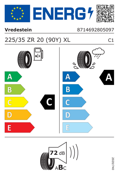 Pneus Vredestein ULTRAC PRO XL FSL 225/35 R20 90Y