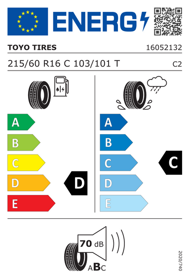 Anvelope Toyo NanoEnergy Van 215/60 R16 103T