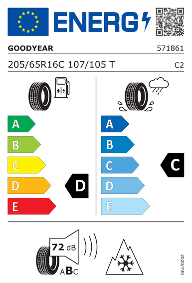 Tires Goodyear VECTOR 4SEASONS CARGO 205/65 R16 107T