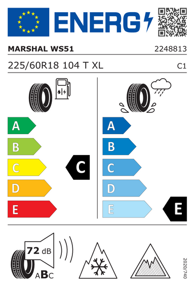 Anvelope Marshal WinterCraft ice WS51 225/60 R18 104T
