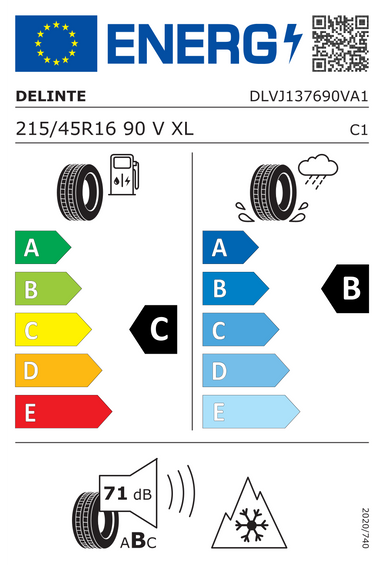 Tires Delinte AW7 215/45 R16 90V