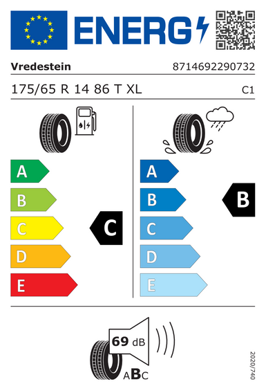 Pneus Vredestein T-Trac 2 XL 175/65 R14 86T