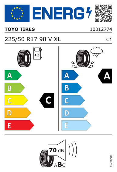 Pneus Toyo Proxes Comfort 225/50 R17 98V