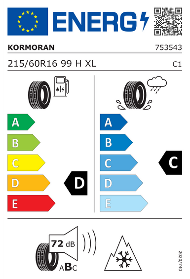 4x WHEELS 16 Winter FORD FOCUS ELECTRIC  FUSION II GALAXY II WA Kormoran 215/60 R16