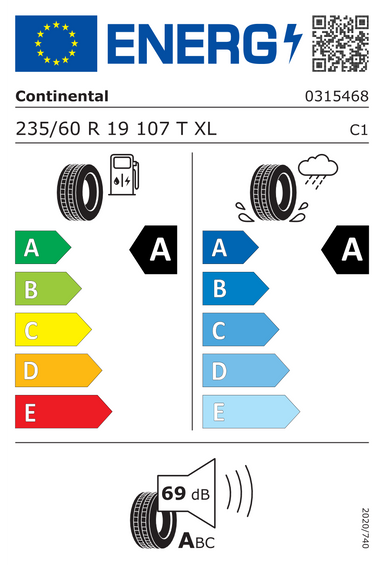 Anvelope Continental EcoContact 7 235/60 R19 107T