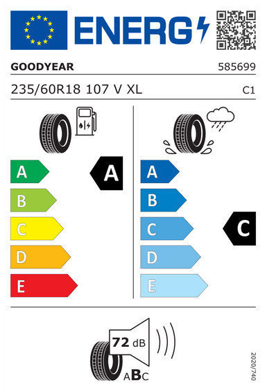 Anvelope Goodyear EAGLE F1 ASYMMETRIC SUV AT XL FP J LR SEALTECH 235/60 R18 107V