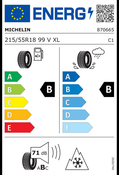 4x ROUES 18 Hiver VOLVO V60 CROSS COUNTRY II Michelin 215/55 R18