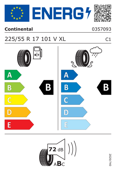 Pneumatiky Continental ContiEcoContact 5 XL J 225/55 R17 101V
