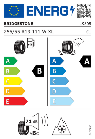 Neumáticos Bridgestone WEATHER CONTROL A005 EVO XL 255/55 R19 111W