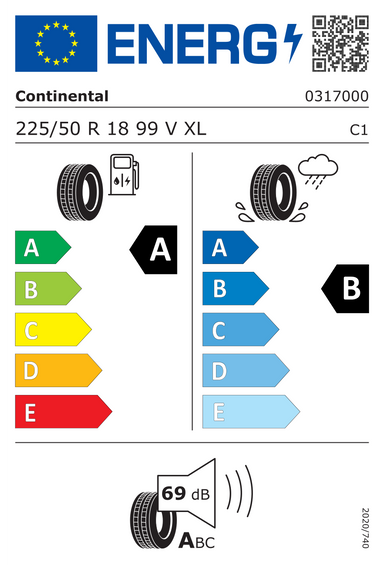 Neumáticos Continental EcoContact 7 225/50 R18 99V