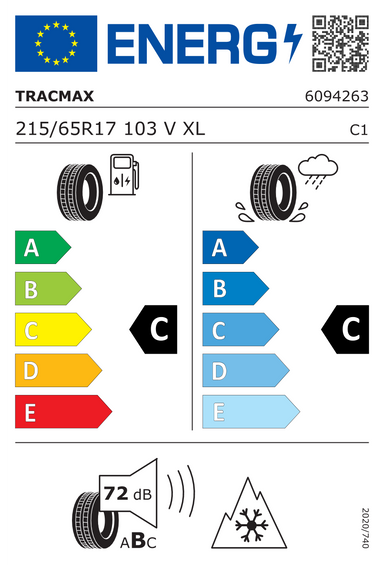 4x RODAS 17 Inverno CITROëN C5 AIRCROSS II CR3 Tracmax 215/65 R17