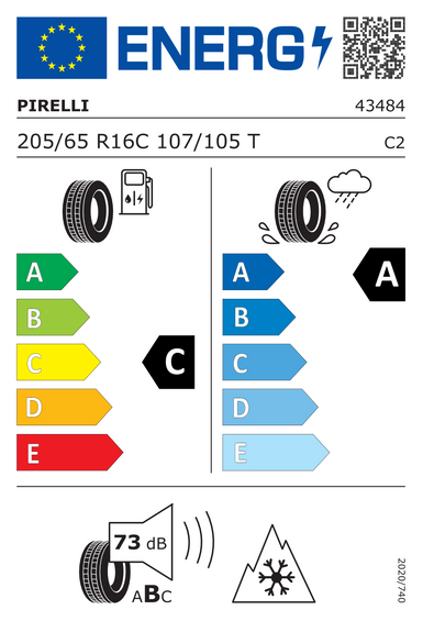 Anvelope Pirelli Carrier Winter 205/65 R16 107T