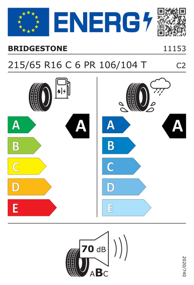 Гуми Bridgestone DURAVIS R660 ECO 215/65 R16 106T