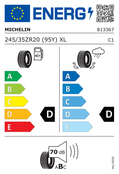 Neumáticos Michelin PILOT SPORT CUP 2 R XL MGT 245/35 R20 95Y
