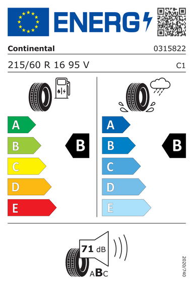 Opony Continental EcoContact 6 215/60 R16 95V