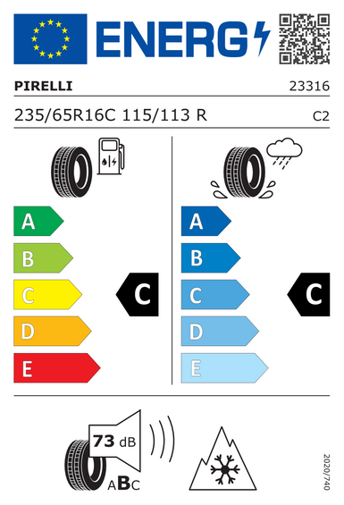 Tires Pirelli Carrier Winter 235/65 R16 115R