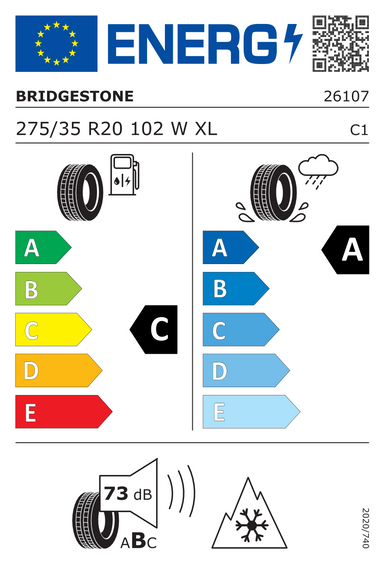 Neumáticos Bridgestone BLIZZAK LM005 XL FR 275/35 R20 102W
