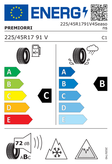Pneumatiky Premiorri VIMERO 4SEASONS 225/45 R17 91V