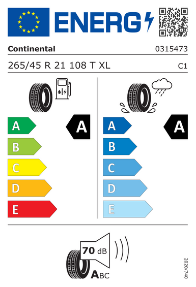 Pneumatiky Continental EcoContact 7 265/45 R21 108T