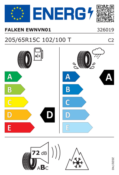 4x RODAS 15 Inverno MITSUBISHI SPACE RUNNER N6 N7 Falken 205/65 R15