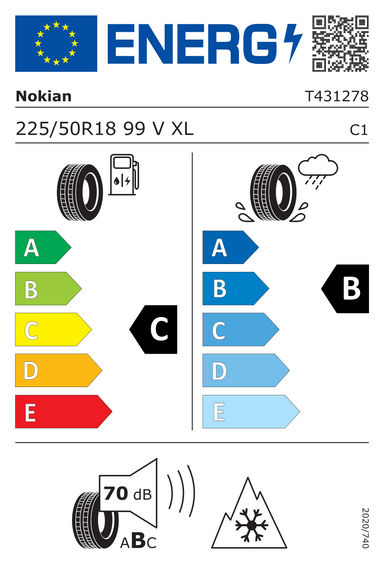 4x ROUES 18 Hiver CUPRA FORMENTOR Nokian 225/50 R18