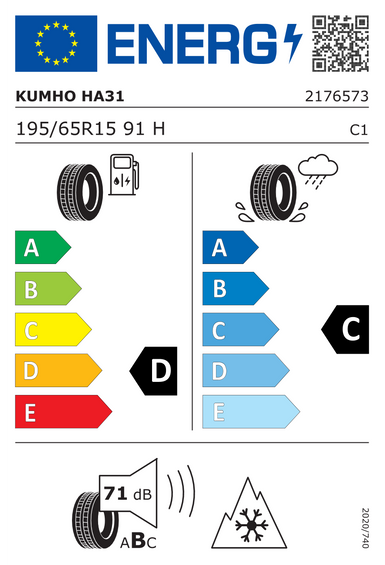 Anvelope Kumho Solus 4S HA31 195/65 R15 91H