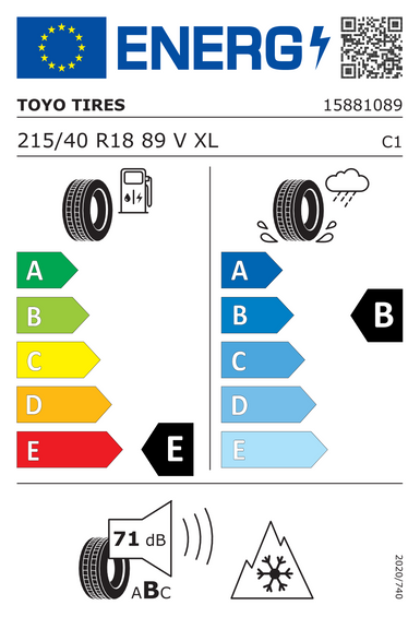 Pneus Toyo Observe S944 XL FSL 215/40 R18 89V