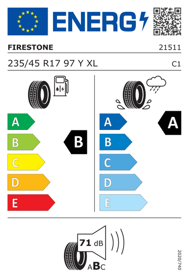 Opony Firestone ROADHAWK 2 XL FR Enliten 235/45 R17 97Y