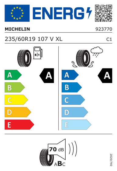 Opony Michelin E PRIMACY XL S1 235/60 R19 107V